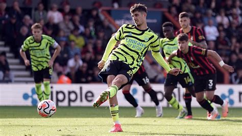 Havertz scores his first Arsenal goal in 4-0 win over Bournemouth in the Premier League